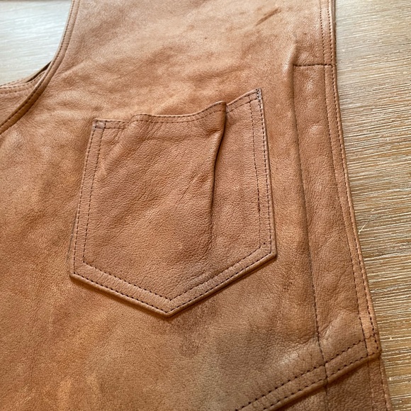 Hudson Leather chaps. Vintage. 2X. Great used condition.  LOOS. - Picture 3 of 7
